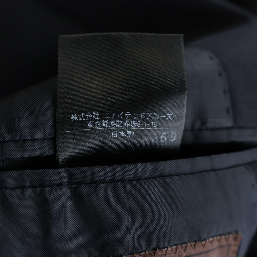 UNITED ARROWS(ユナイテッドアローズ) ウール シングルテーラード ジャケット ブレザー ネイビー 1122-273-6076