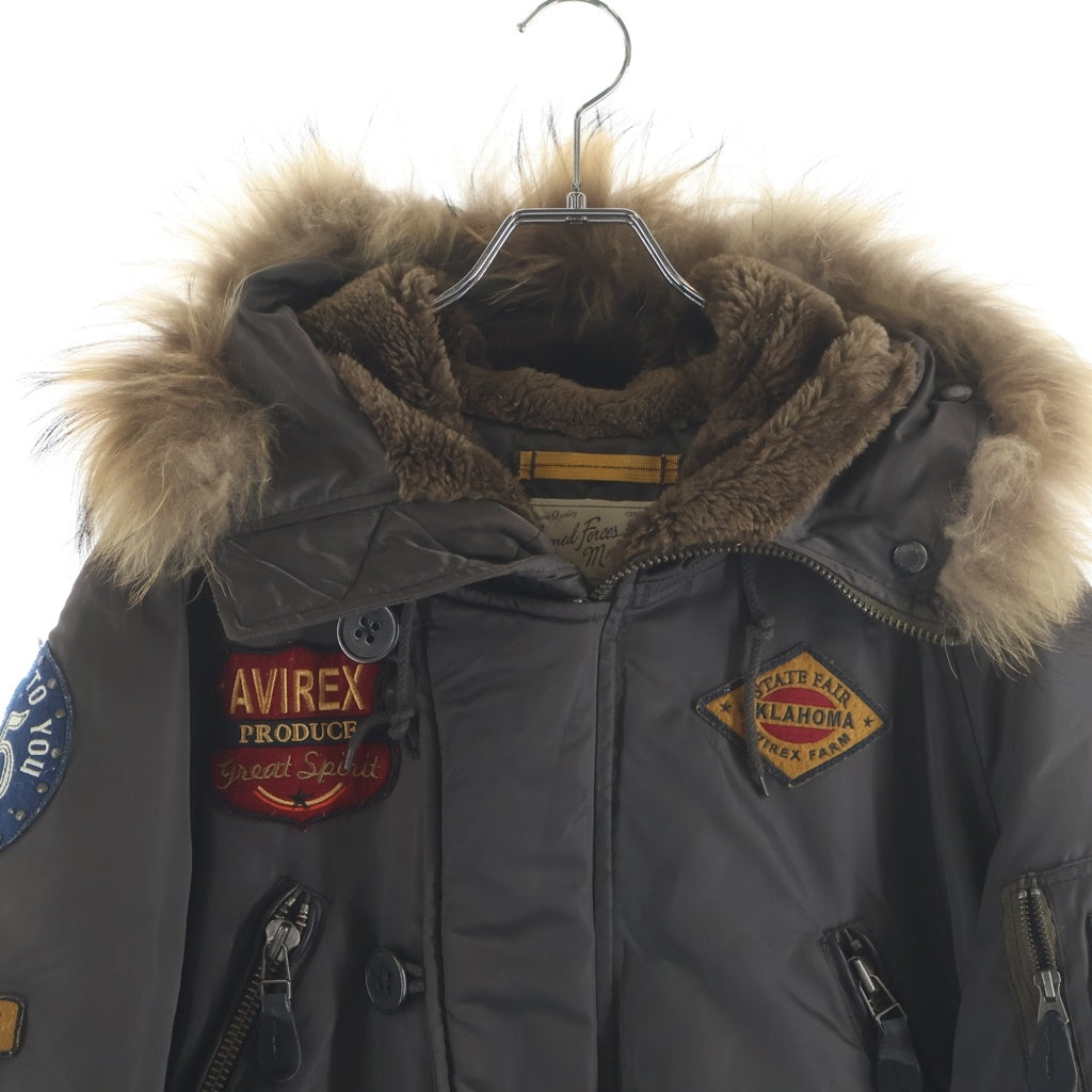 AVIREX(アヴィレックス) N-3B WAPPEN MODIFIED ワッペンモディファイド フライトジャケット カーキ 6122044
