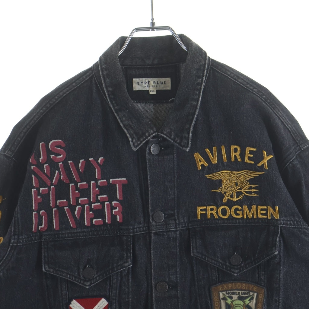 AVIREX(アヴィレックス) TYPE BLUE IMPACT DENIM JACKET タイプ ブルー