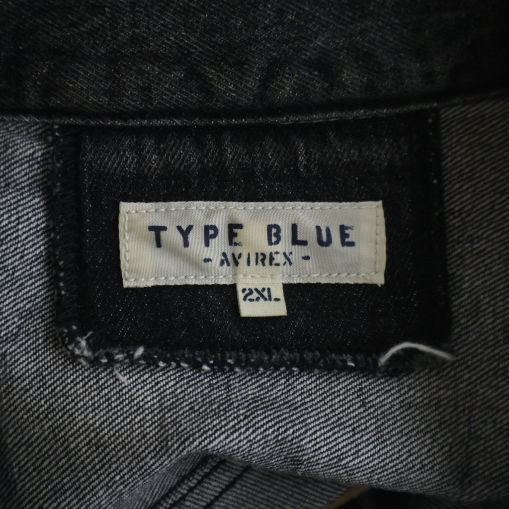 AVIREX(アヴィレックス) TYPE BLUE IMPACT DENIM JACKET タイプ ブルー インパクト デニム ジャケット インディゴ 6192130