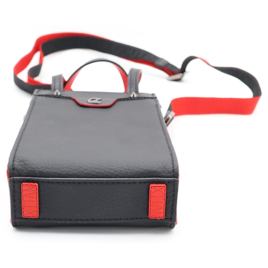 CHRISTIAN LOUBOUTIN(クリスチャンルブタン) Ruistote Nano ルイストート ナノ ショルダーバッグ ブラック/レッド