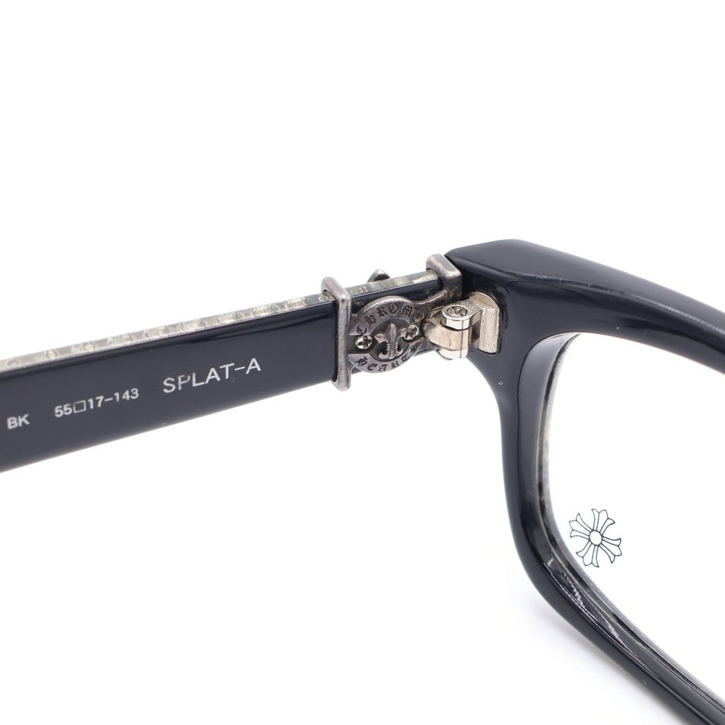 CHROME HEARTS(クロムハーツ) SPLAT-A BSフレアテンプル アイウェア サングラス メガネ ブラック/シルバー