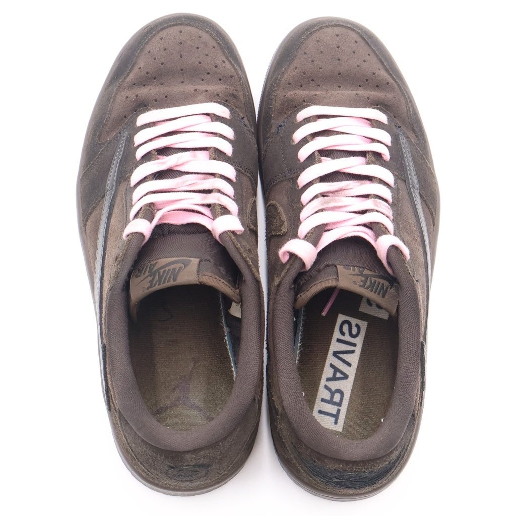 NIKE(ナイキ) ×TRAVIS SCOTT AIR JORDAN 1 LOW OG SP VELVET BROWN トラヴィススコット エアジョーダン 1 ベルベット ローカットスニーカー US9/27.0cm DM7866-202