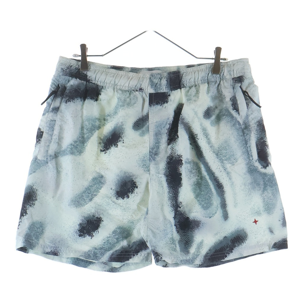 STONE ISLAND(ストーンアイランド) Leaf Camo Nylon Shorts ナイロン リーフカモ ショートパンツ ホワイト/ブルー 7615B04X8