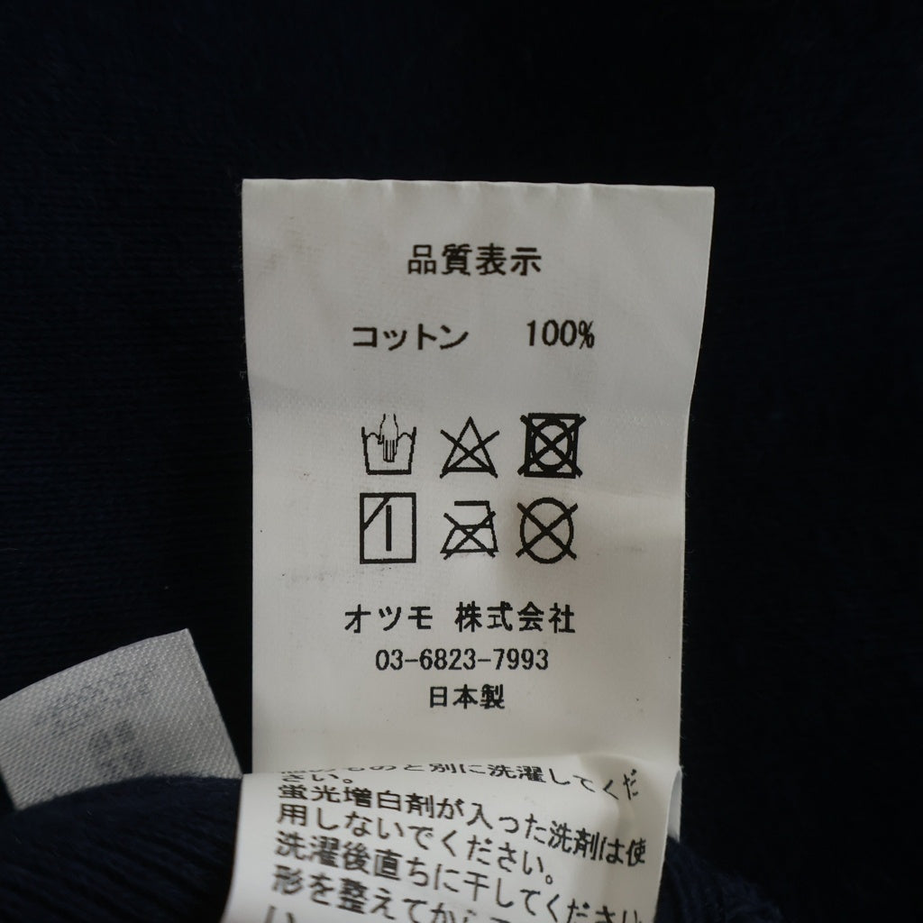 WASTED YOUTH(ウェイステッドユース) Heavy Weight Sweatshirt ロゴ刺繍 ヘビーウェイトクルーネックスウェットトレーナー ネイビー