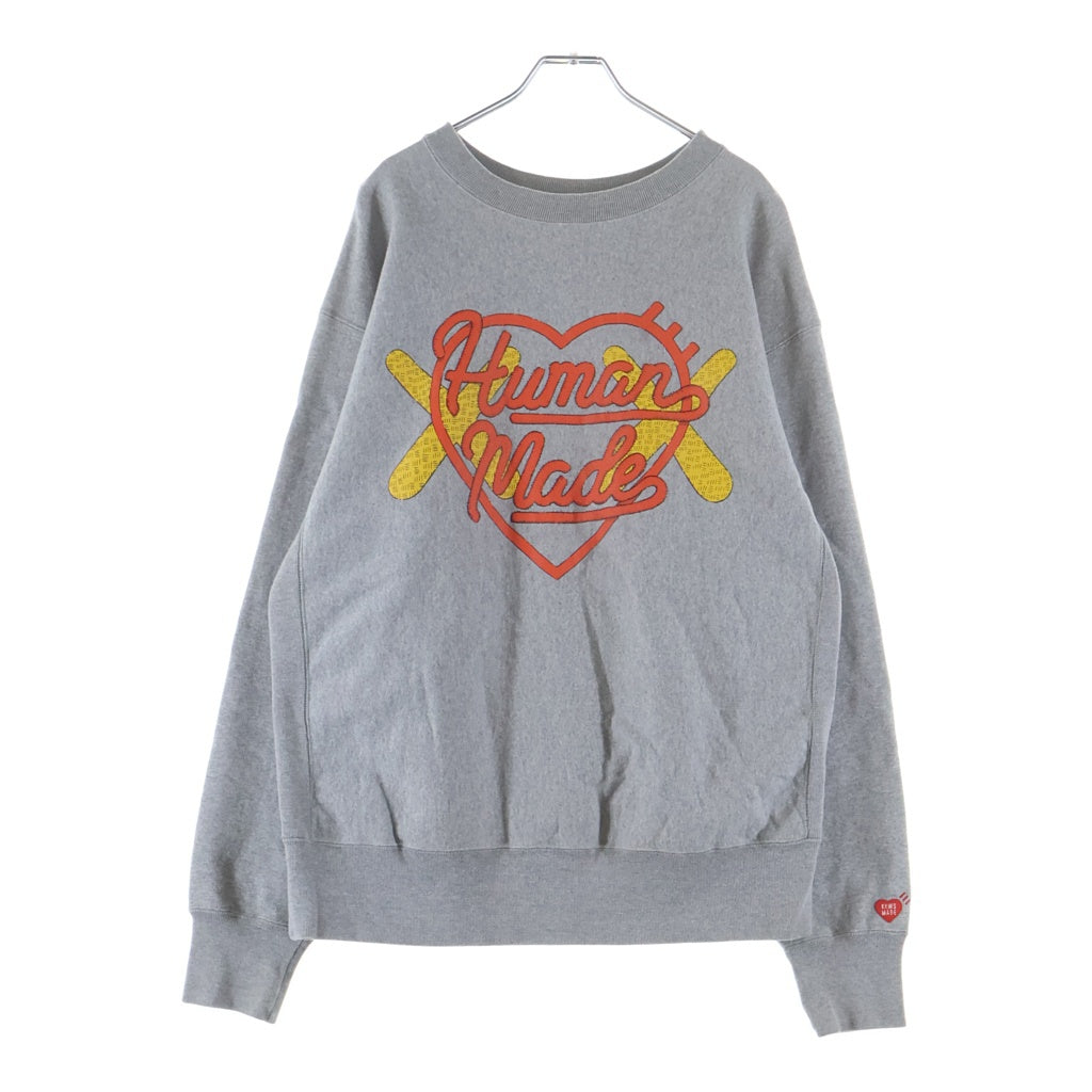HUMAN MADE(ヒューマンメイド) ×KAWS MADE SWEATTSHIRT スウェットシャツ グレー