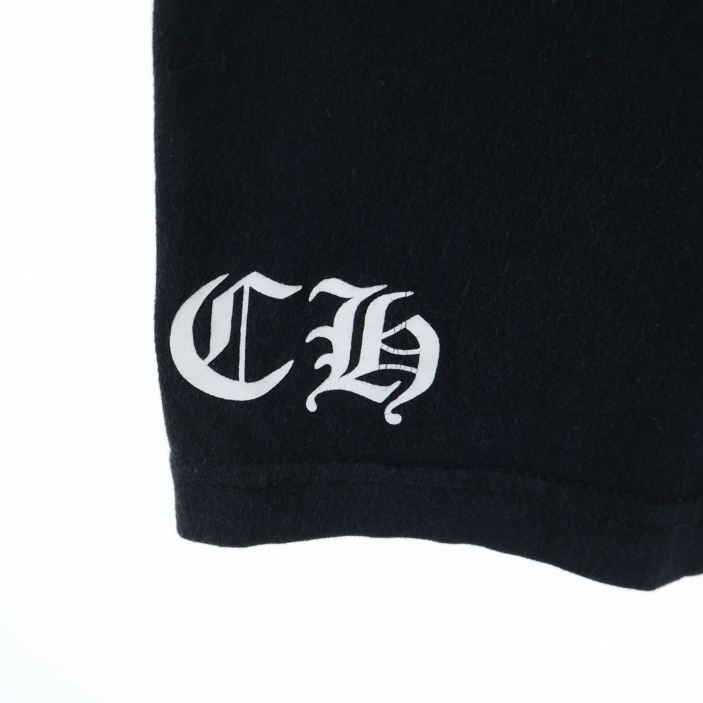 CHROME HEARTS(クロムハーツ) CH PLUS T-SHRT CHプラス バックスクロールプリント 半袖Tシャツ カットソー ブラック