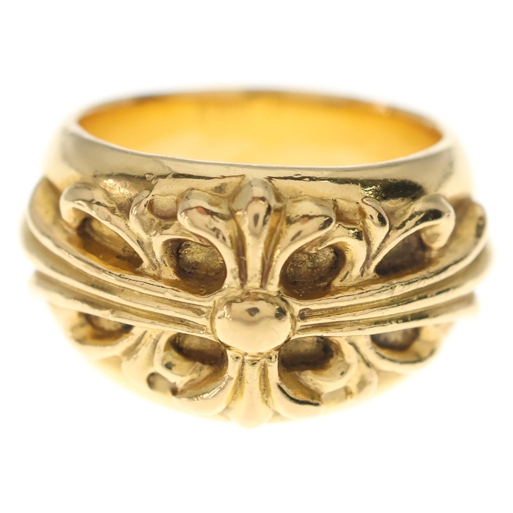 CHROME HEARTS(クロムハーツ) 22K FLRL CRS フローラルクロスリング ゴールド