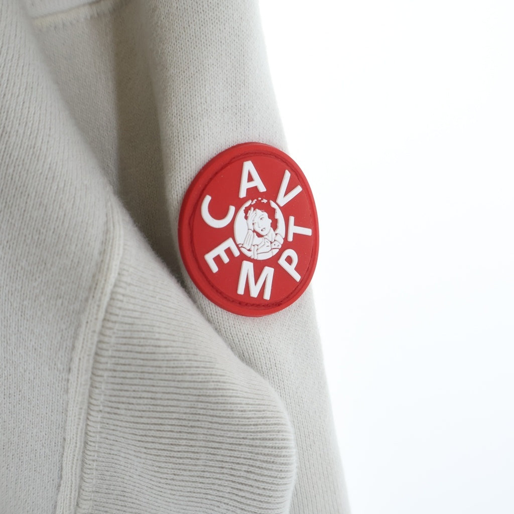 c.e cav empt(シーイー) OVERDYE PANEL HEAVY HOODY オーバーダイ パネル ヘビー フーディー アイボリー