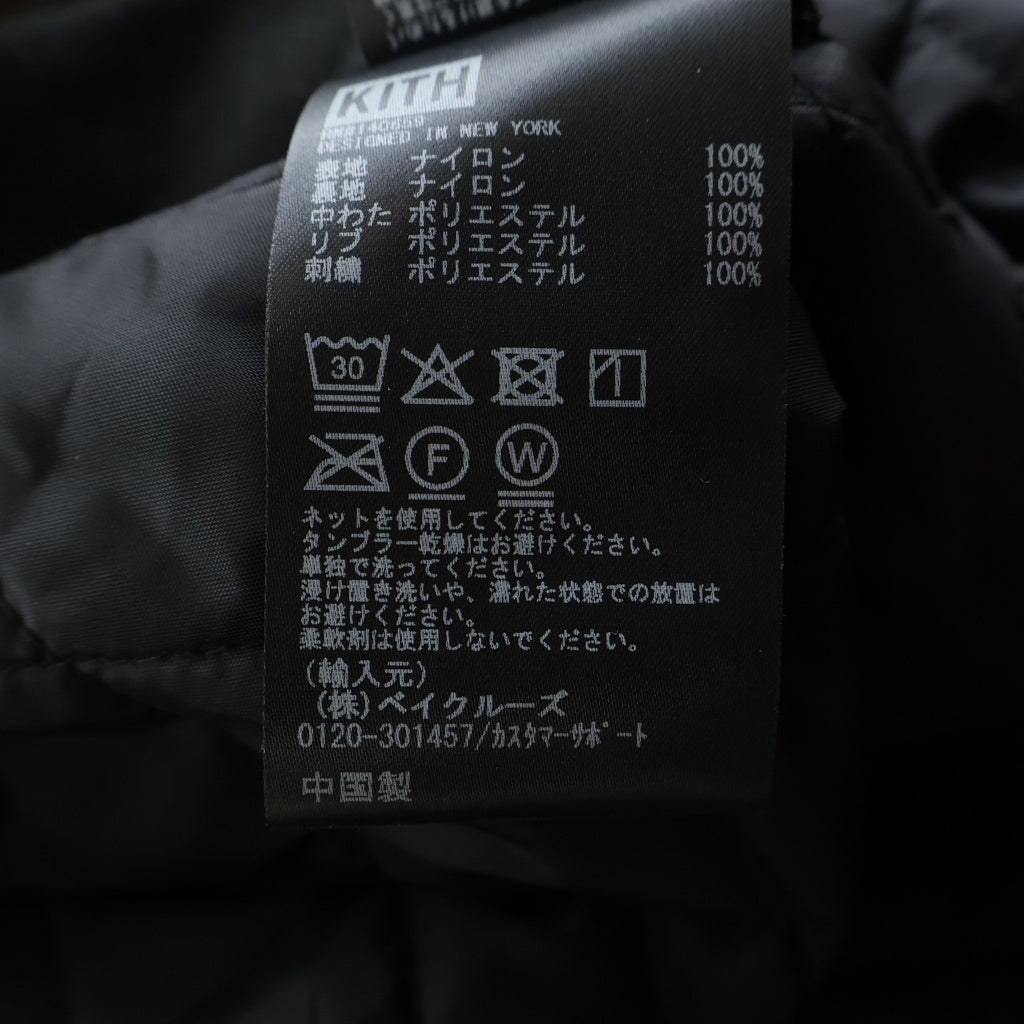 KITH(キス) × PEANUTS 75周年記念 ボンバージャケット ブラック 25-011-060-0024-1-0