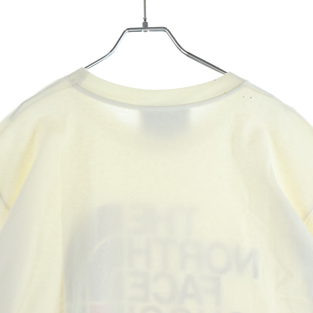 GUCCI(グッチ) ×THE NORTH FACE Oversize T-Shirt ノースフェイス ロゴプリント 半袖Tシャツ カットソー アイボリー 616036 XJDCL