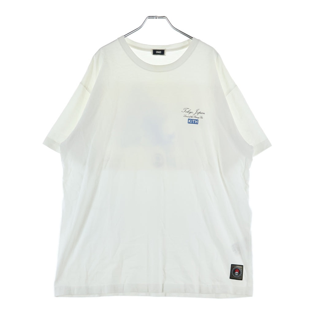 KITH(キス) TOKYO限定 マップバックプリント 半袖Tシャツ カットソー ホワイト 24-073-060-0019-2-0