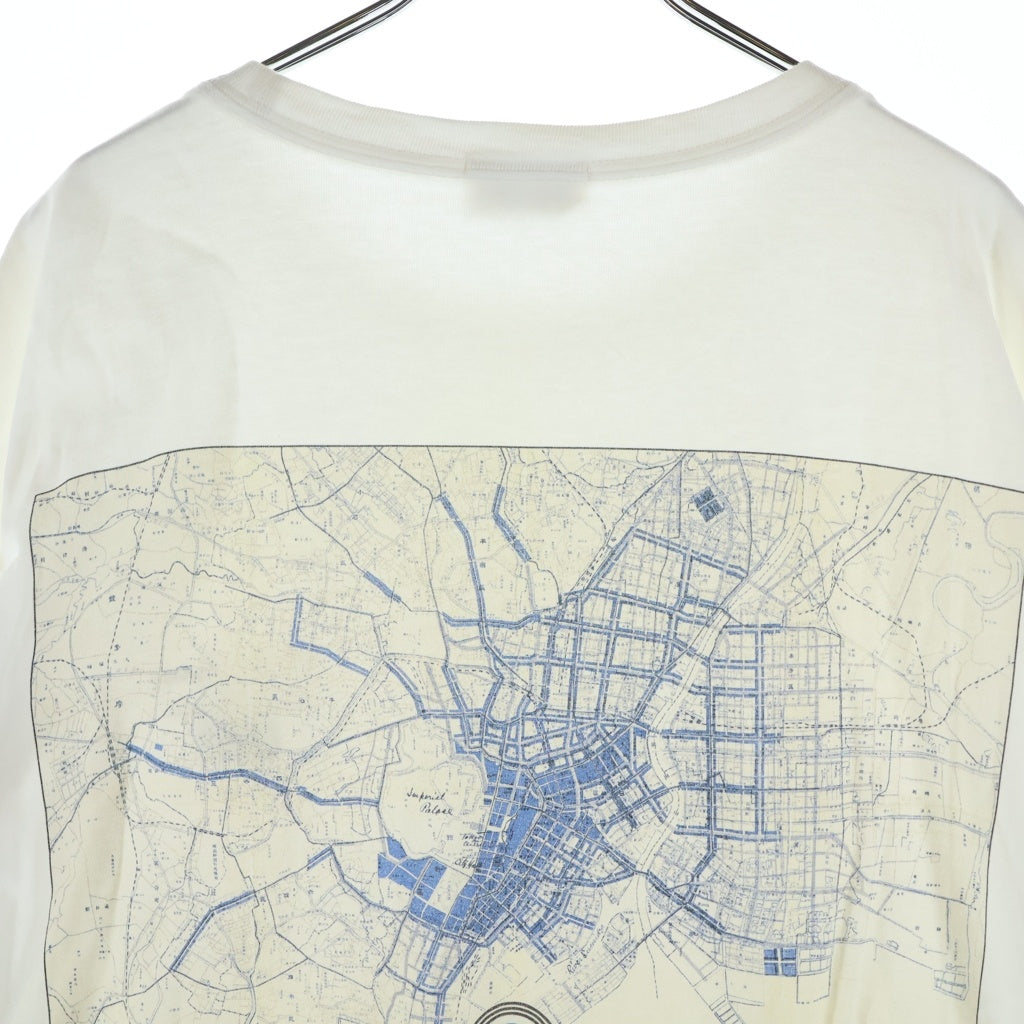 KITH(キス) TOKYO限定 マップバックプリント 半袖Tシャツ カットソー ホワイト 24-073-060-0019-2-0
