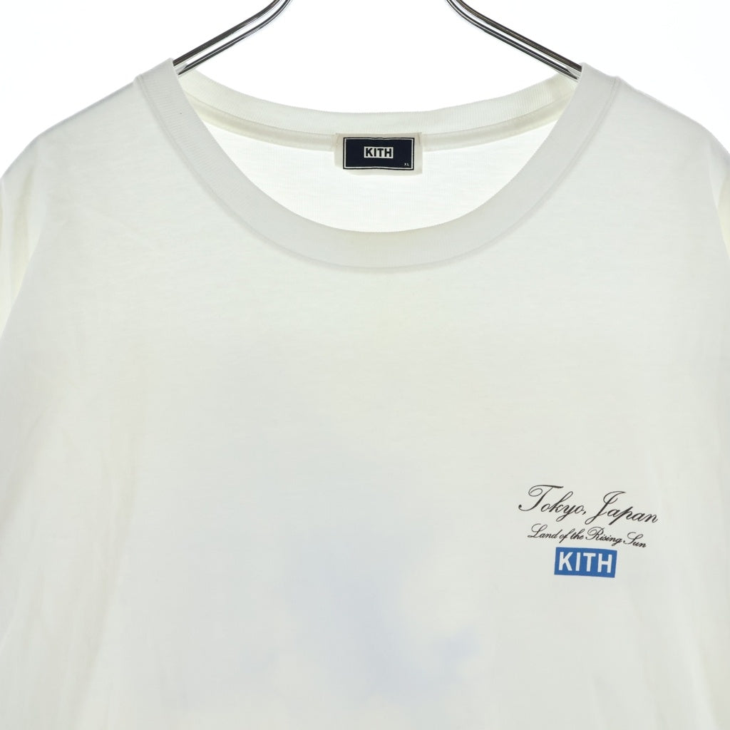 KITH(キス) TOKYO限定 マップバックプリント 半袖Tシャツ カットソー ホワイト 24-073-060-0019-2-0