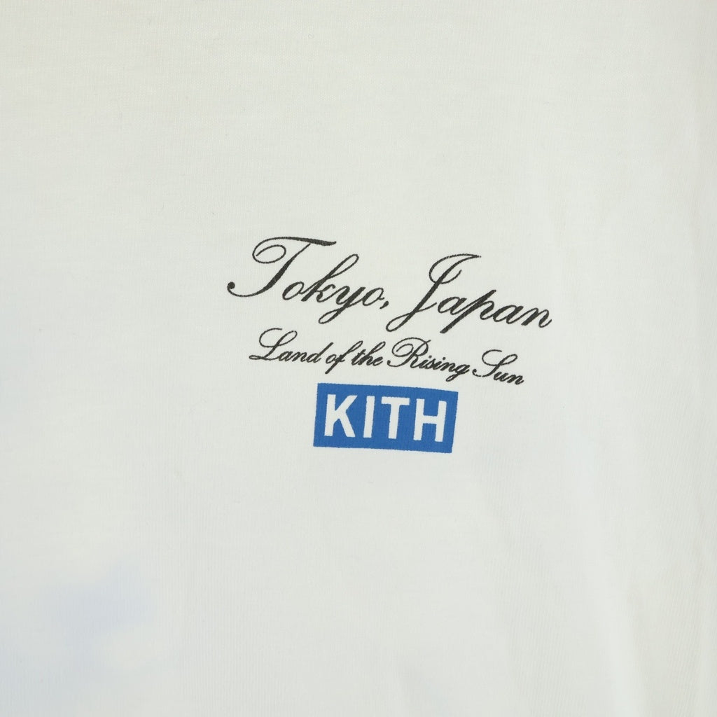 KITH(キス) TOKYO限定 マップバックプリント 半袖Tシャツ カットソー ホワイト 24-073-060-0019-2-0