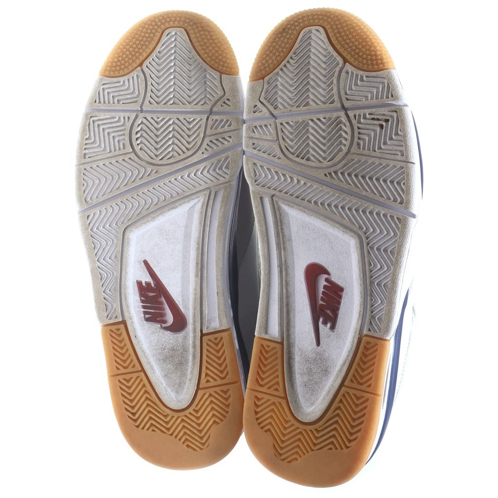 NIKE(ナイキ) Air Jordan 4 Retro SP Summit White Navy エアジョーダン4 レトロ SP サミットホワイト ミッドカットスニーカー ホワイト/ネイビー US10/28cm DR5415-100