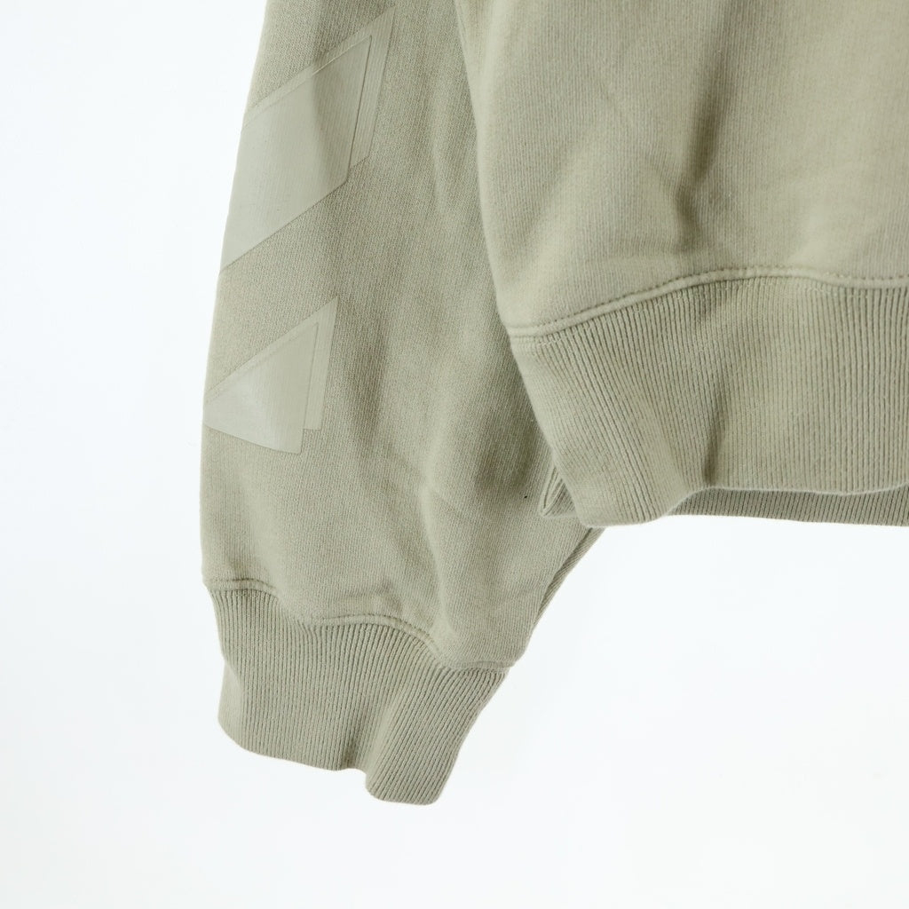 OFF-WHITE(オフホワイト) 21AW Rubber Arrow Skate Crewneck バックアロークルーネックスウェット カーキ OMBA054F21FLE007