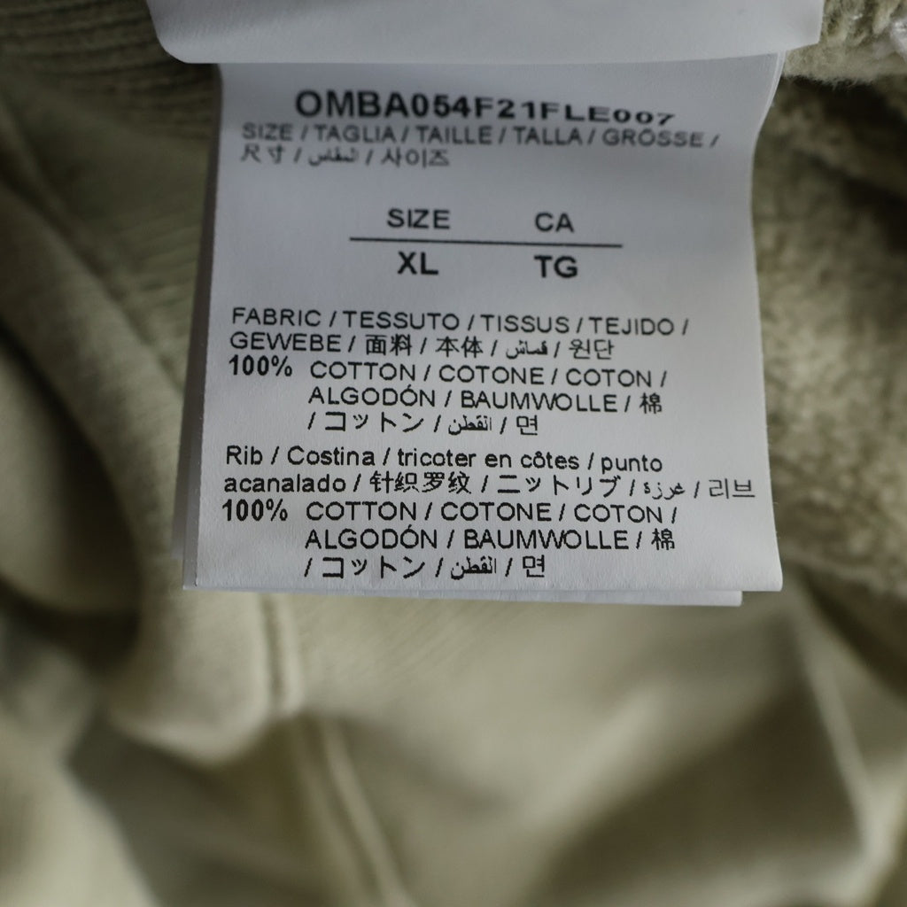 OFF-WHITE(オフホワイト) 21AW Rubber Arrow Skate Crewneck バックアロークルーネックスウェット カーキ OMBA054F21FLE007