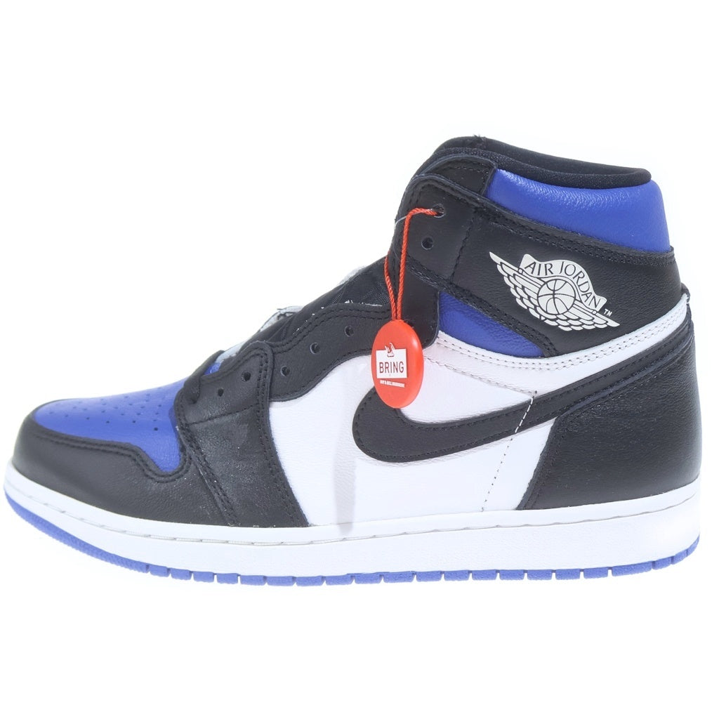 NIKE(ナイキ) AIR JORDAN1 RETRO HIGH OG ROYAL TOE エアジョーダン1 レトロ ロイヤルトゥ ハイカットスニーカー ホワイト/ブルー US9.5/27.5cm 555088-041