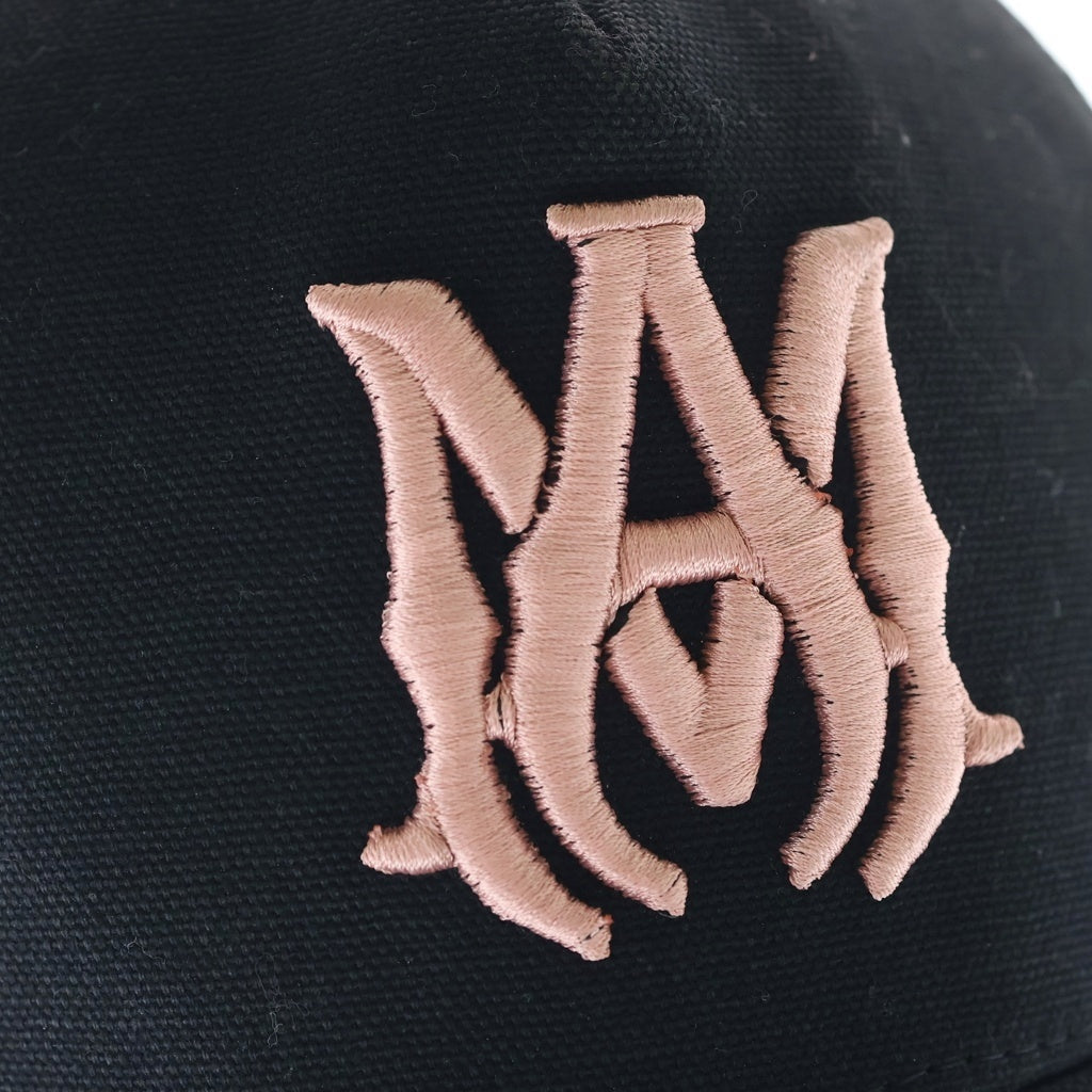 AMIRI(アミリ) MA LOGO TRUCKER HAT ロゴ刺繍 メッシュキャップ ブラック/オレンジ