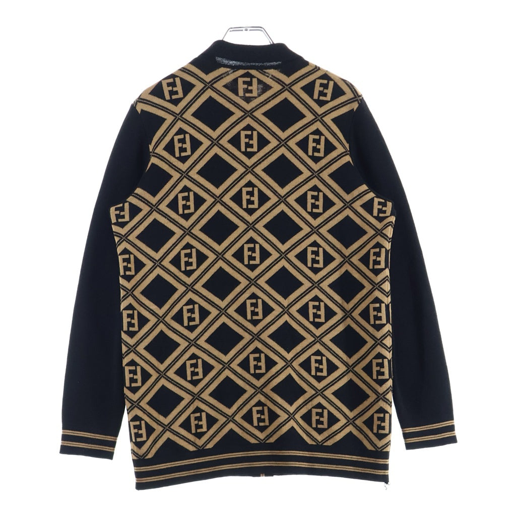 FENDI FFロゴ カーディガン ブラウン FENDI(フェンディ) Wool knit cardigan FFロゴ ウールニット