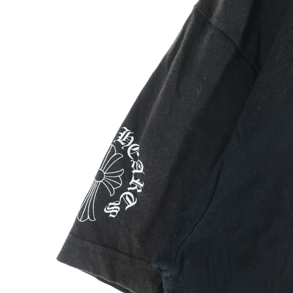 CHROME HEARTS(クロムハーツ) Back Cross Neck Logo Tee バッククロスネックロゴ半袖Tシャツ ポケット付き ブラック