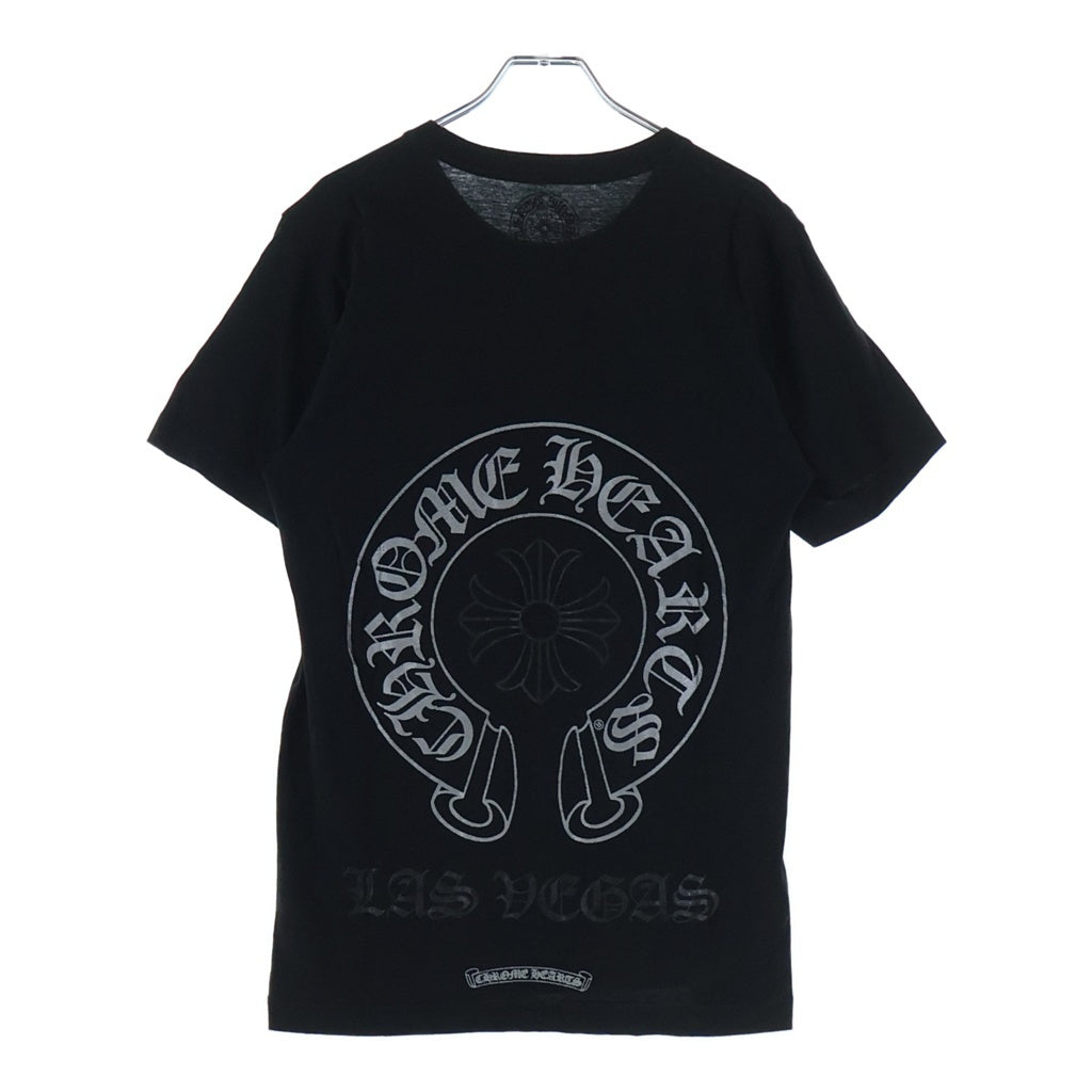 CHROME HEARTS(クロムハーツ) CH T-SHRT ラスベガス限定バックホースシュープリント 半袖Tシャツ カットソー ブラック