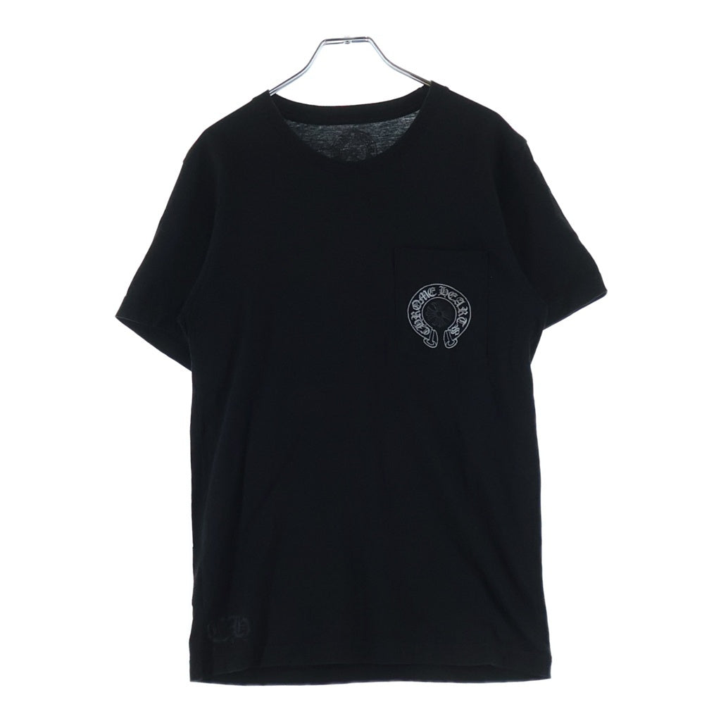 CHROME HEARTS(クロムハーツ) CH T-SHRT ラスベガス限定バックホースシュープリント 半袖Tシャツ カットソー ブラック