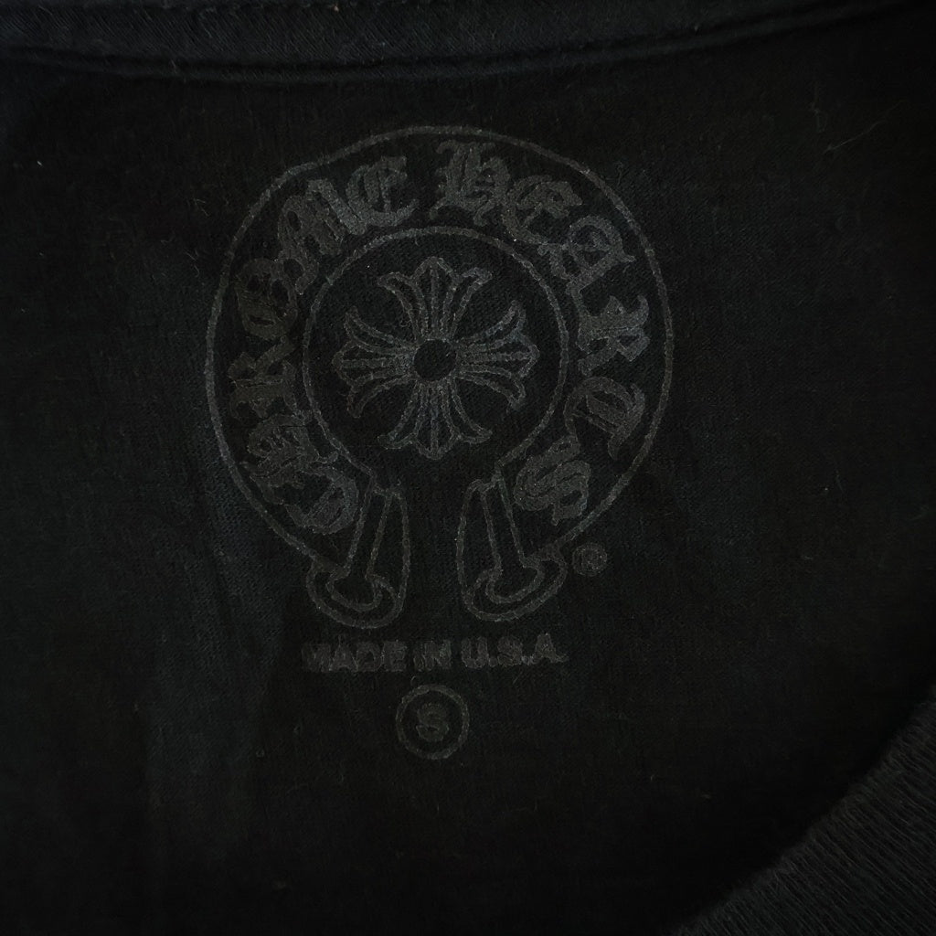 CHROME HEARTS(クロムハーツ) CH T-SHRT ラスベガス限定バックホースシュープリント 半袖Tシャツ カットソー ブラック