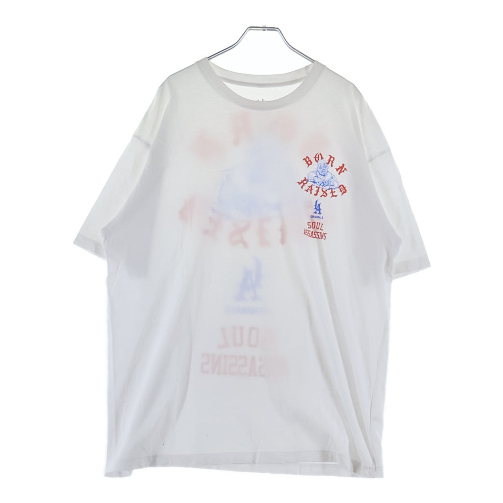 BORN X RAISED(ボーンアンドレイズド) White Soul Assassins Tee ソウル アサシンズ 半袖Tシャツ カットソー ホワイト