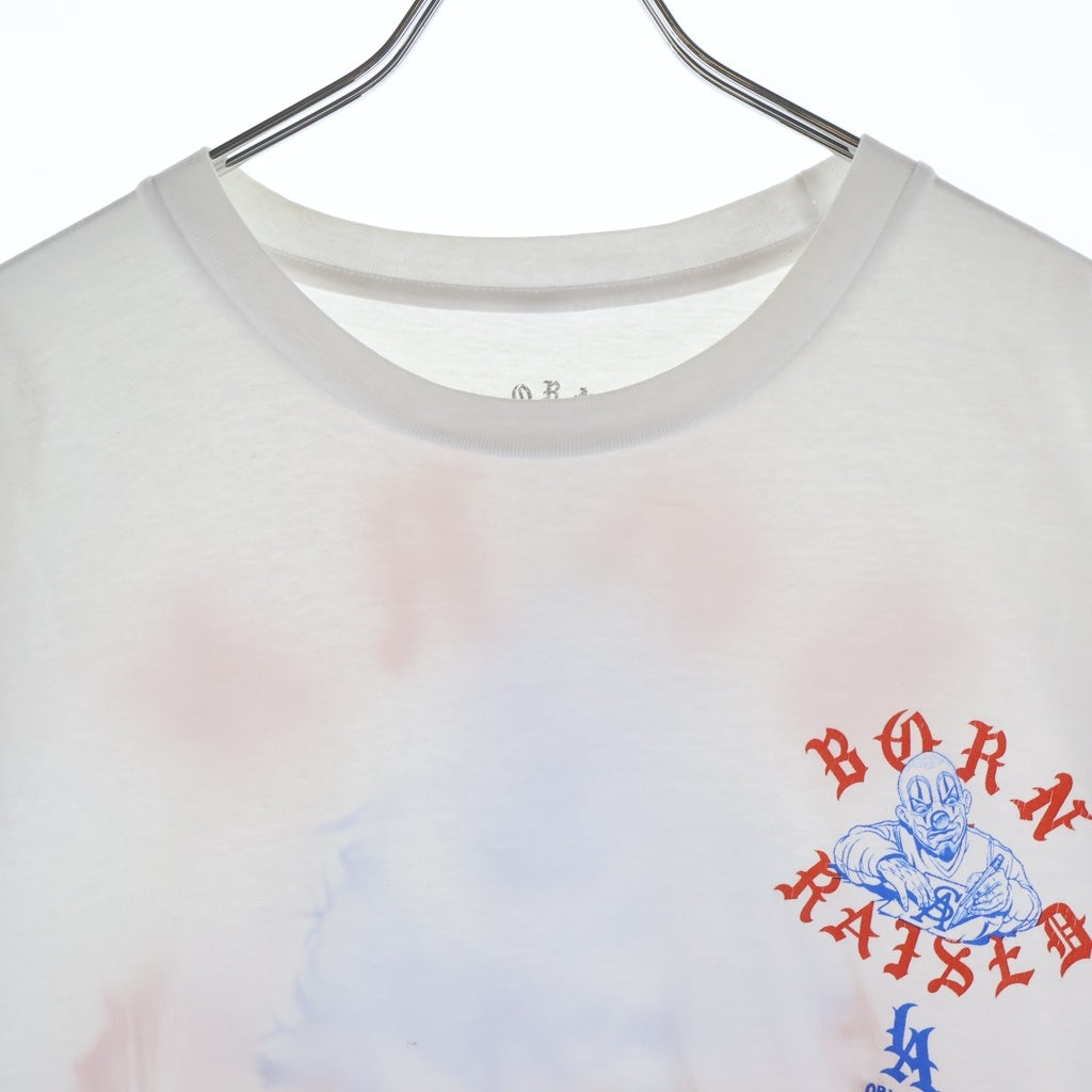 BORN X RAISED(ボーンアンドレイズド) White Soul Assassins Tee ソウル アサシンズ 半袖Tシャツ カットソー ホワイト