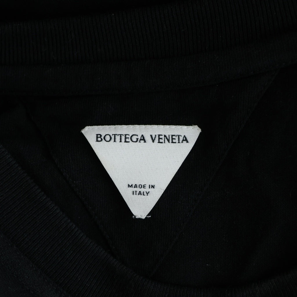 BOTTEGA VENETA(ボッテガヴェネタ) クルーネック 半袖Tシャツ カットソー ブラック 744780 VF1U0