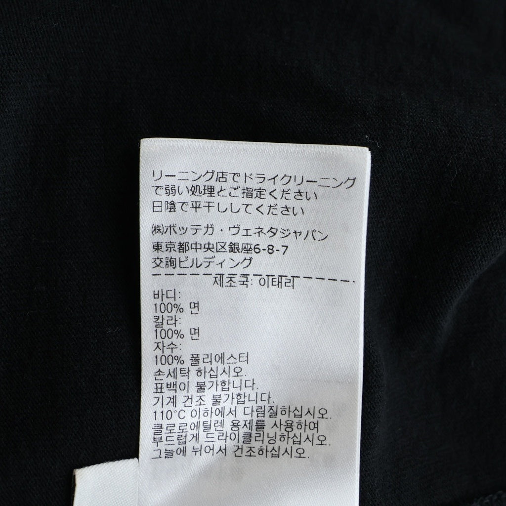 BOTTEGA VENETA(ボッテガヴェネタ) クルーネック 半袖Tシャツ カットソー ブラック 744780 VF1U0