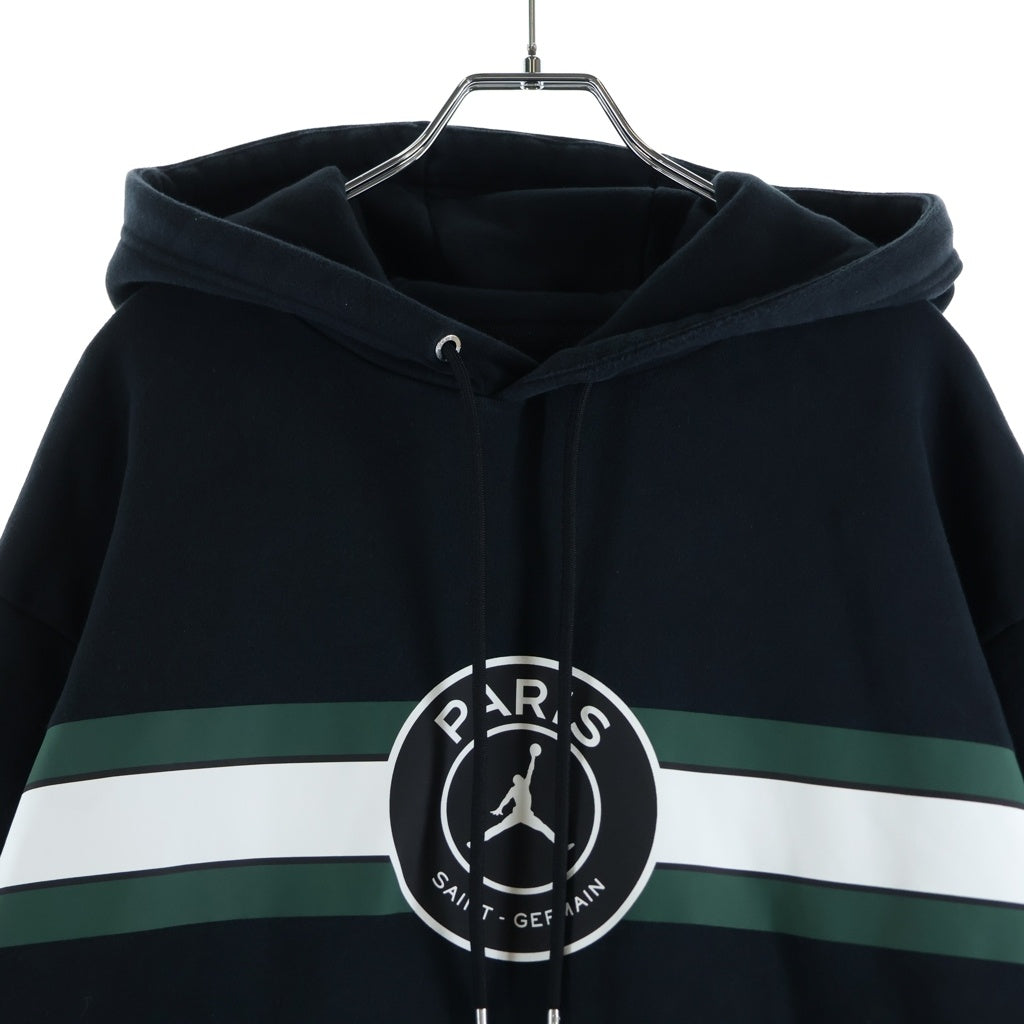 NIKE(ナイキ) ×Paris Saint Germain ×パリサンジェルマン フロントロゴプリント プルオーバーパーカー フーディ ブラック DJ3928-010
