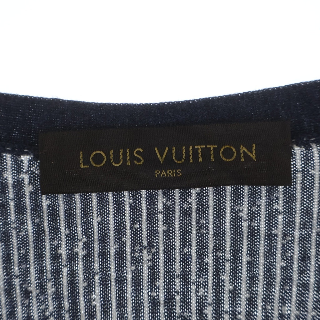 LOUIS VUITTON(ルイヴィトン) 14SS Button Up Cotton Cardigan ボタンアップ コットンカーディガン ホワイト/ネイビー RM141M H5KN46M19