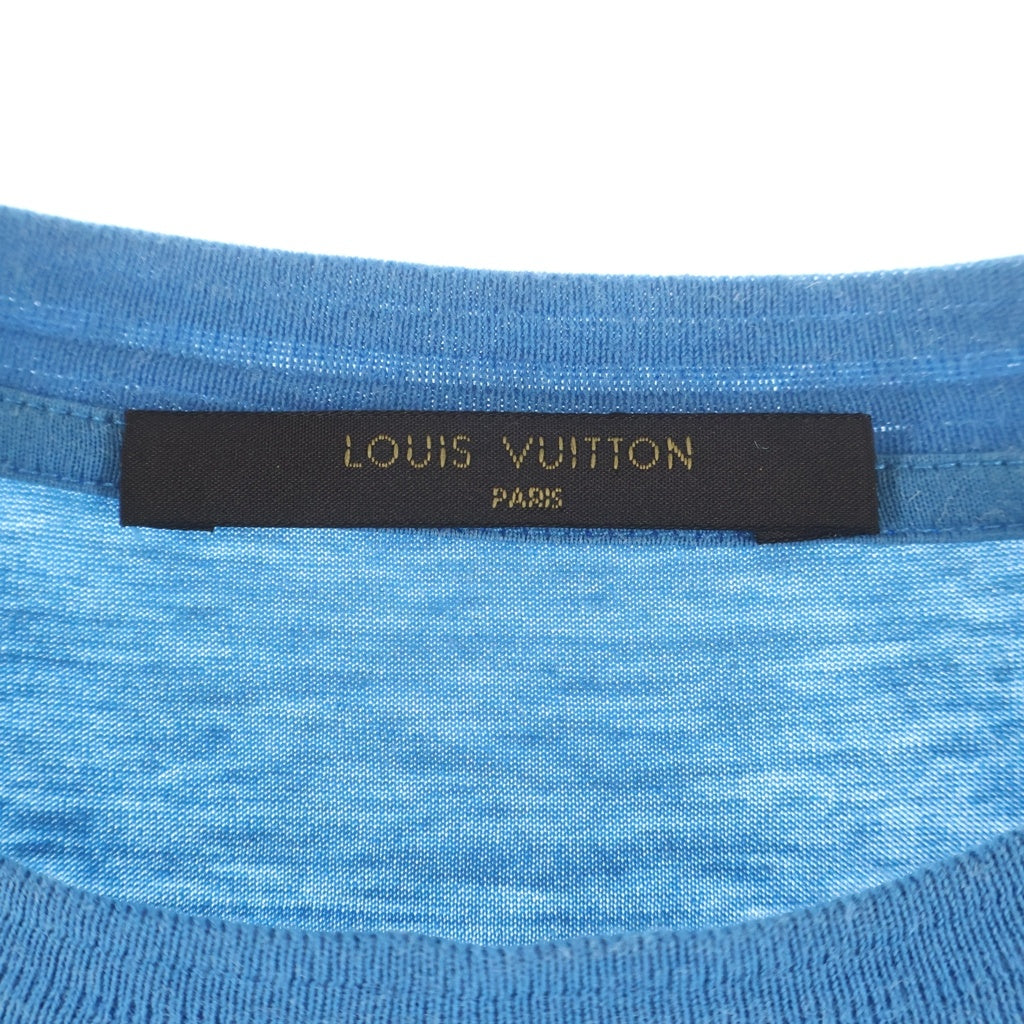LOUIS VUITTON(ルイヴィトン) 13AW Front Print Tee フロントプリント半袖Tシャツ カットソー ブルー RM132M H4JR12JDY