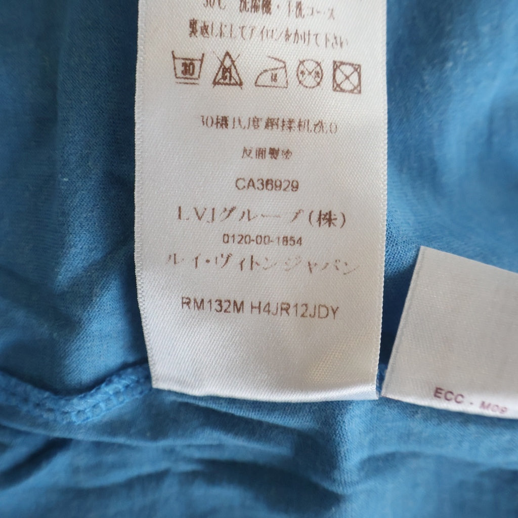 LOUIS VUITTON(ルイヴィトン) 13AW Front Print Tee フロントプリント半袖Tシャツ カットソー ブルー RM132M H4JR12JDY