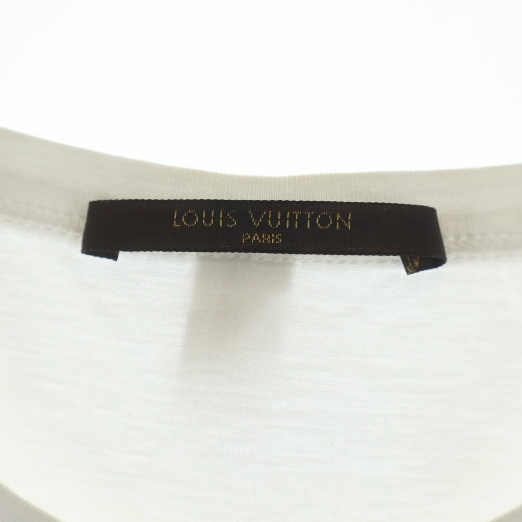 LOUIS VUITTON(ルイヴィトン) 08SS フロントスクエア切り替え 半袖Tシャツ カットソー ホワイト