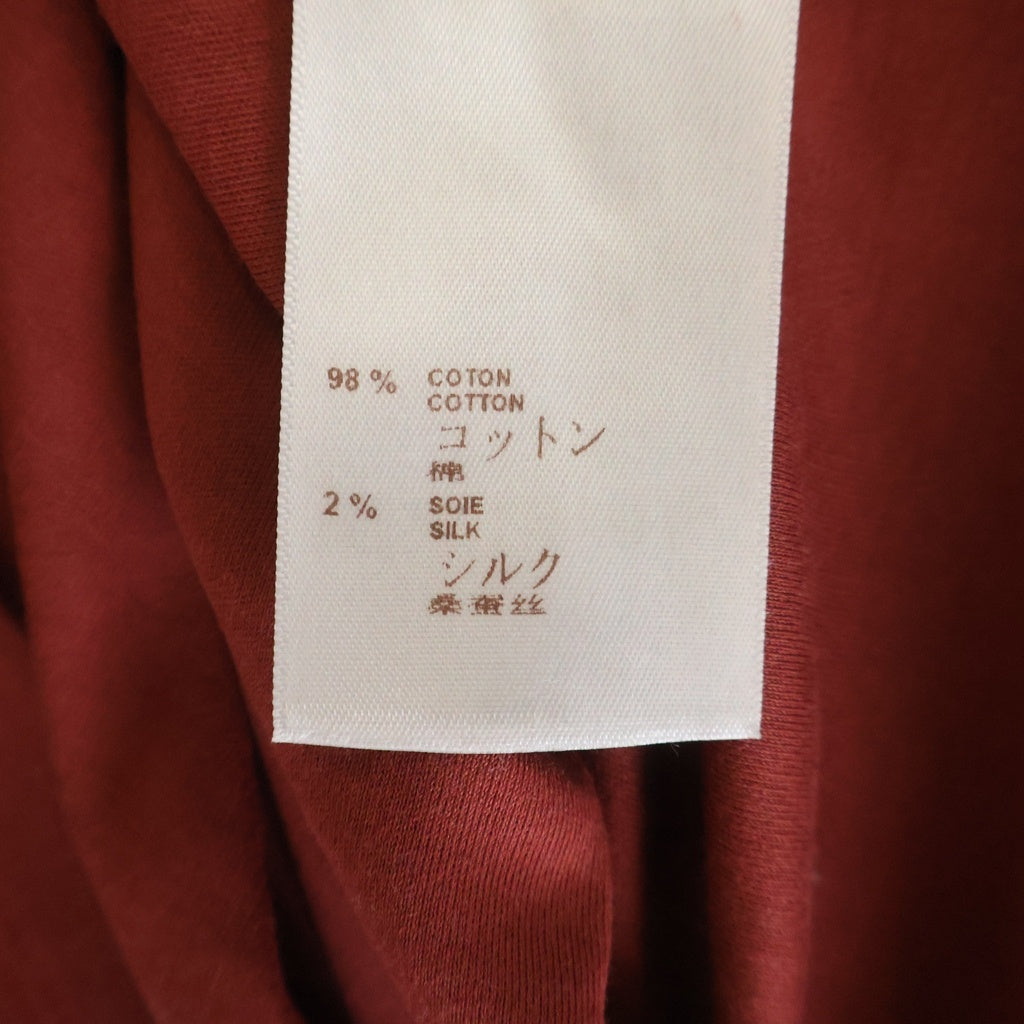 LOUIS VUITTON(ルイヴィトン) 15SS モノグラム チェックポケット シルク混 クルーネック半袖Tシャツ カットソー レッド RM151M H7Y20WCMS