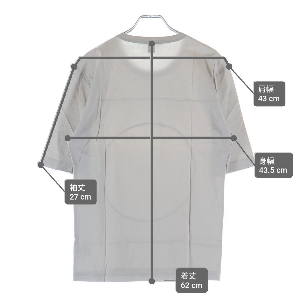 LOUIS VUITTON(ルイヴィトン) 08SS フロントスクエア切り替え 半袖Tシャツ カットソー グレー