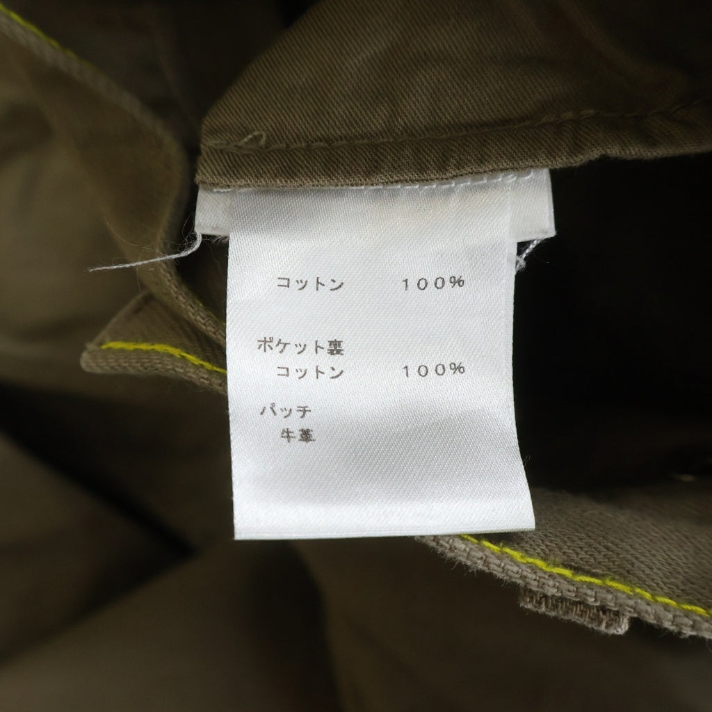 LOUIS VUITTON(ルイヴィトン) LOGO PACTH DENIM PANTS ロゴパッチ デニムパンツ カーキ HAD60WDK8