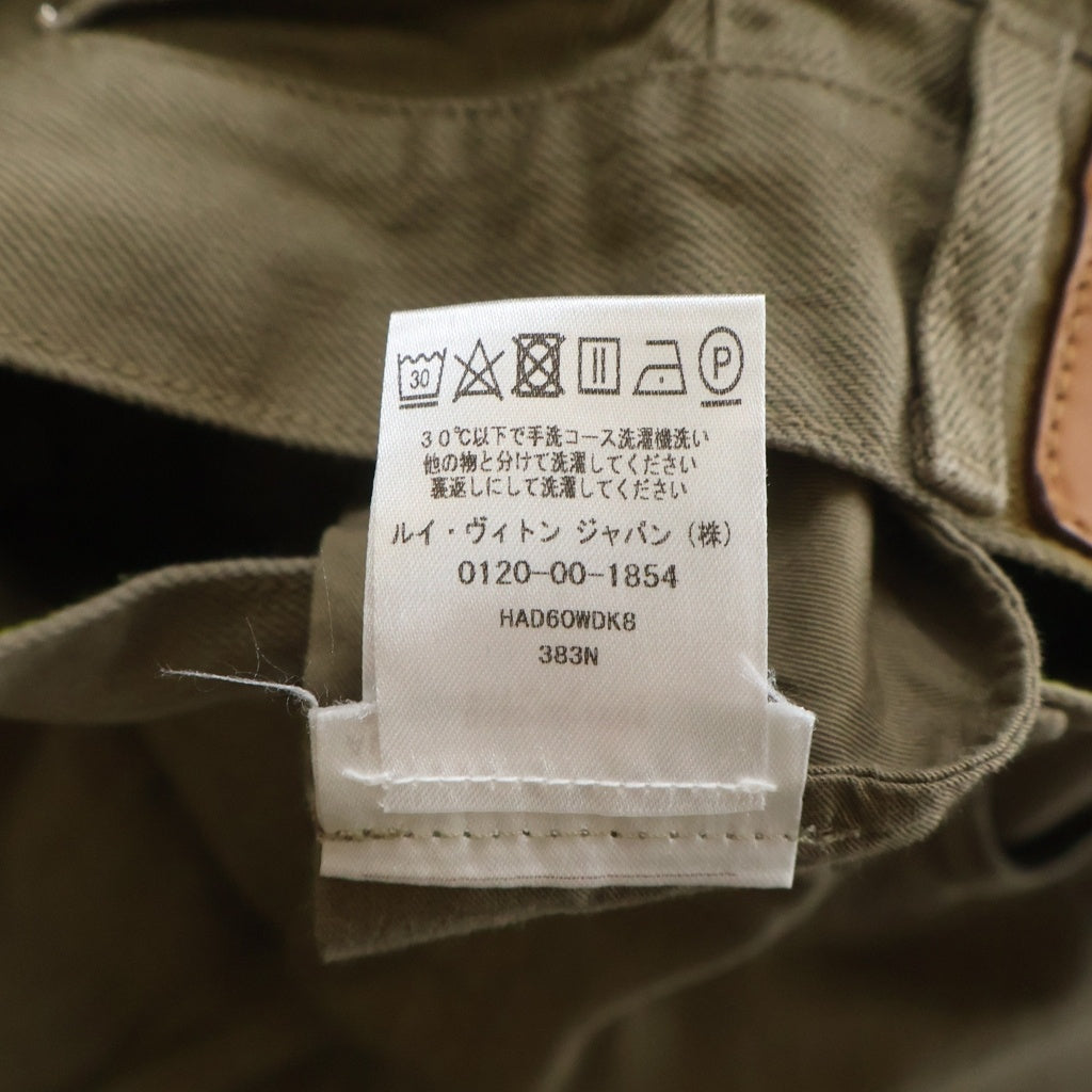 LOUIS VUITTON(ルイヴィトン) LOGO PACTH DENIM PANTS ロゴパッチ デニムパンツ カーキ HAD60WDK8