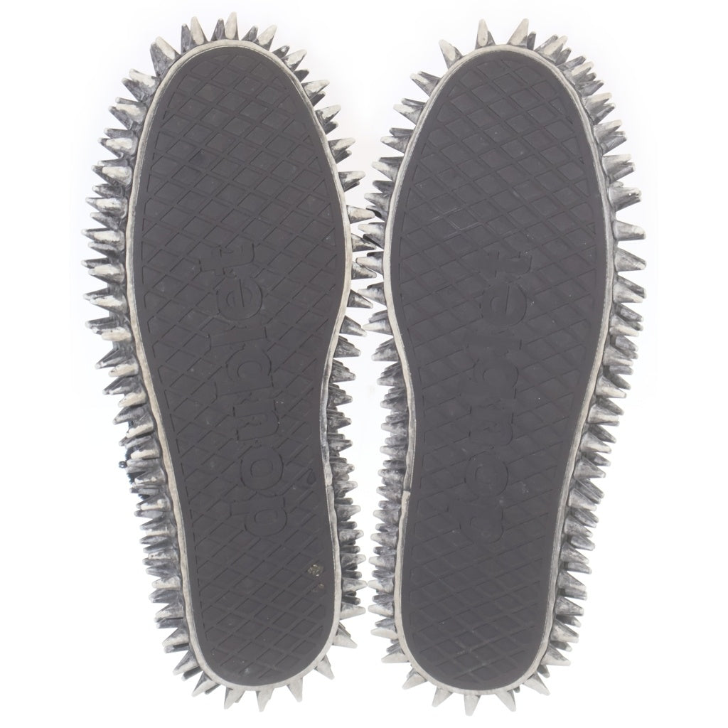 doublet(ダブレット) 26SS DIRTY SPIKE TOE CAP CANVAS SNEAKER ダーティ スパイク トゥ キャップ キャンバス ローカットスニーカー ブラック 26SS76FT67