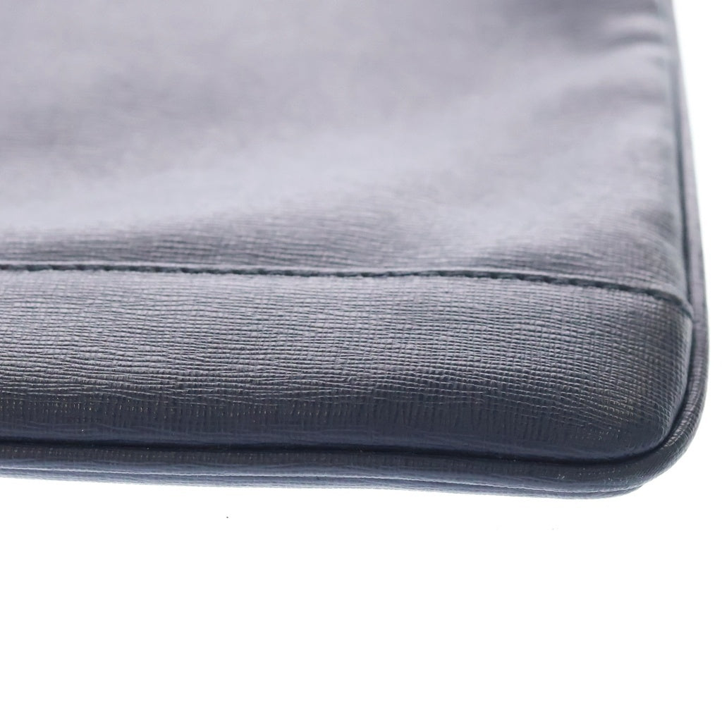 EMPORIO ARMANI(エンポリオアルマーニ) Leather clutch bag レザー クラッチ バッグ ネイビー YC91E Y4P019