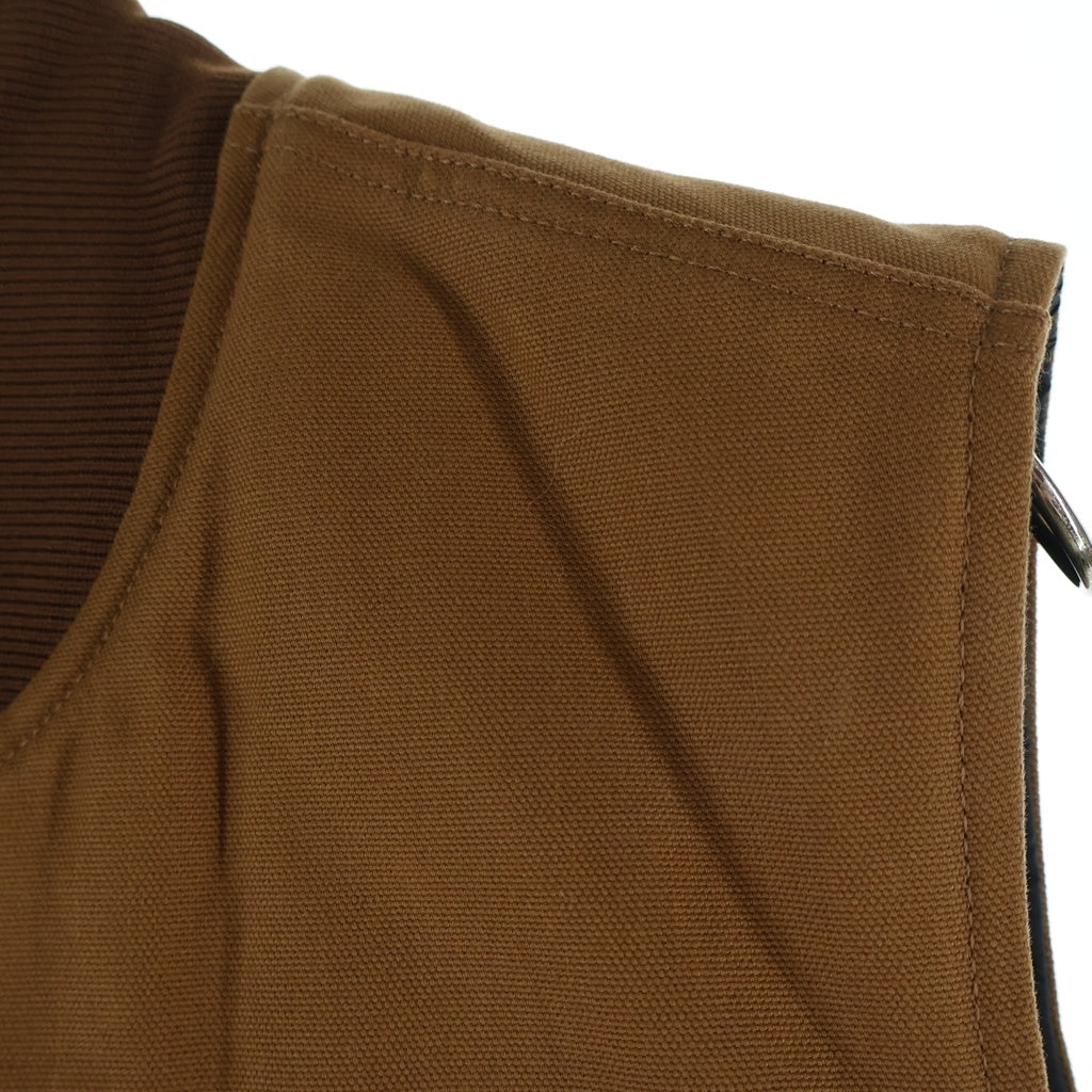 CARHARTT(カーハート) Relaxed Fit Firm Duck Insulated Rib Collar Vest リラックスドフィット ファームダック リブカラー 中綿キルティング ベスト ブラウン OV0001-M
