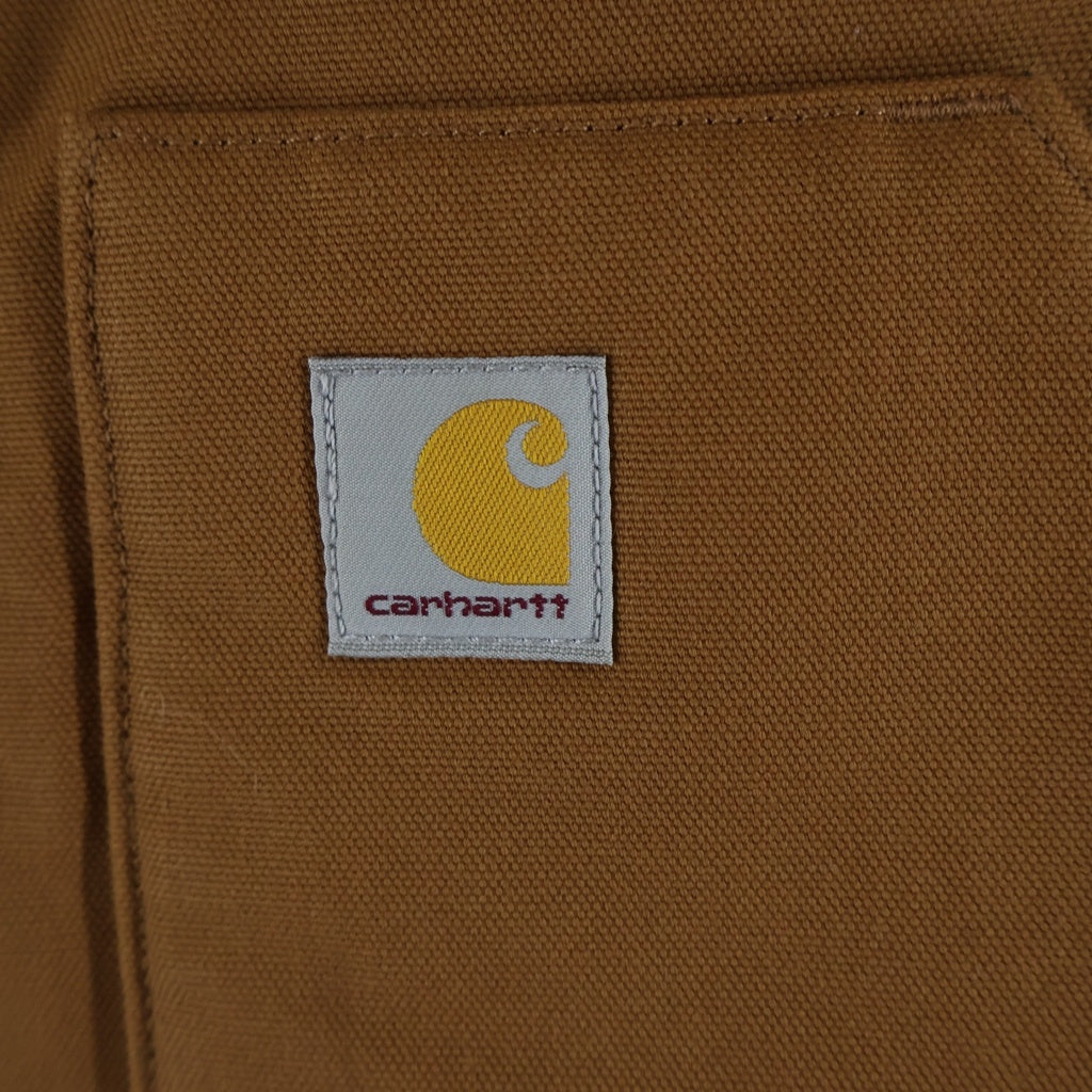 CARHARTT(カーハート) Relaxed Fit Firm Duck Insulated Rib Collar Vest リラックスドフィット ファームダック リブカラー 中綿キルティング ベスト ブラウン OV0001-M