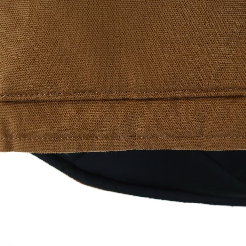 CARHARTT(カーハート) Relaxed Fit Firm Duck Insulated Rib Collar Vest リラックスドフィット ファームダック リブカラー 中綿キルティング ベスト ブラウン OV0001-M