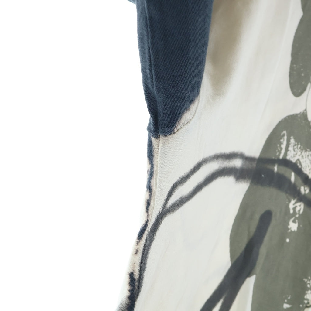 TRAVIS SCOTT(トラヴィススコット) ×CACTUS JACK+KAWS FOR FRAGMENT L/S T-SHIRT ×カクタス ジャック + カウズ フラグメント グラフィックプリント長袖Tシャツ ブラック