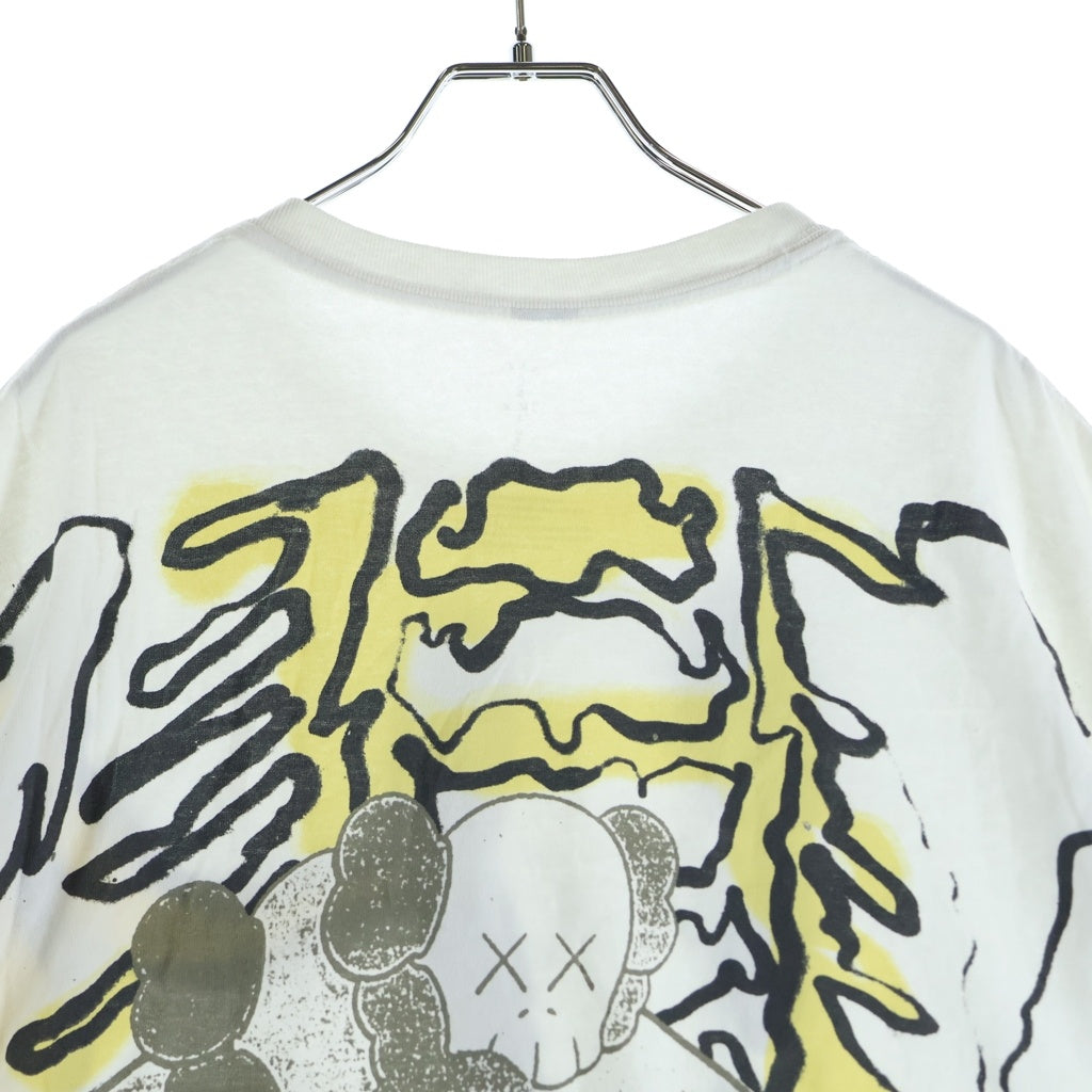 TRAVIS SCOTT(トラヴィススコット) ×CACTUS JACK+KAWS FOR FRAGMENT S/S T-SHIRT ×カクタス ジャック + カウズ フラグメント グラフィックプリント 半袖Tシャツ ホワイト