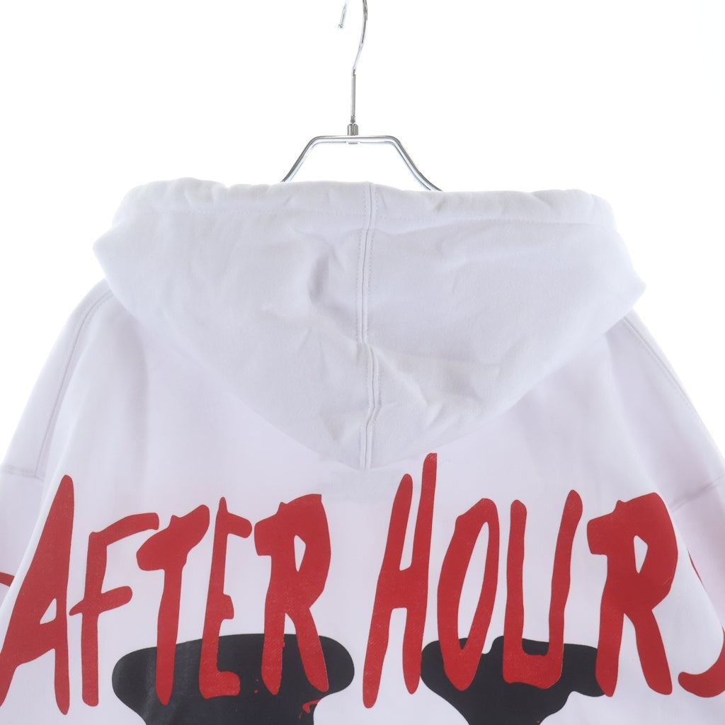 VLONE(ヴィーロン) ×Weeknd What Happens After Hours Pullover Hood アフターアワーズ プリンテッド プルオーバーパーカー ホワイト